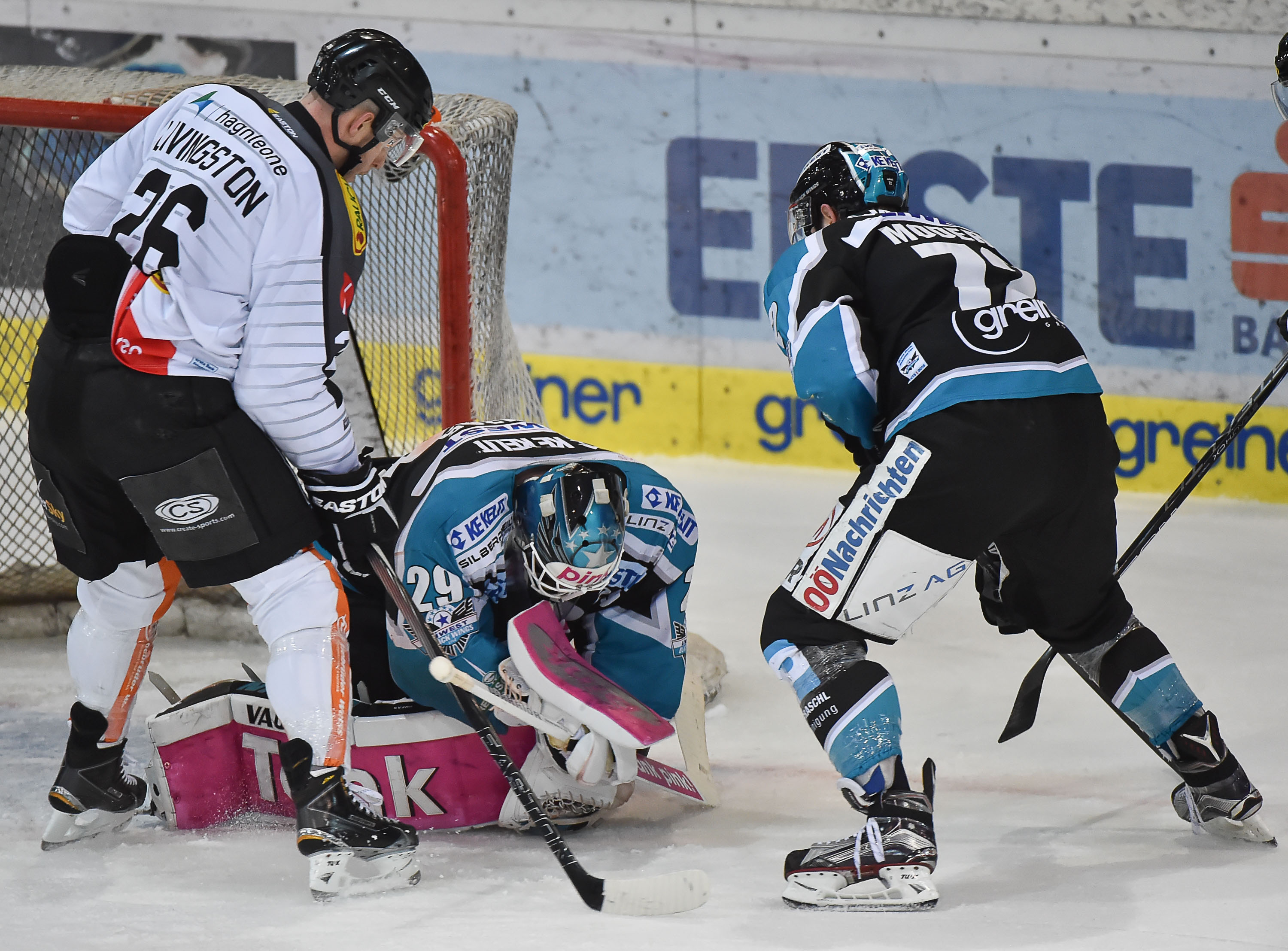 AUT, EBEL, Liwest Black Wings Linz vs Dornbirner Eishockeyclub